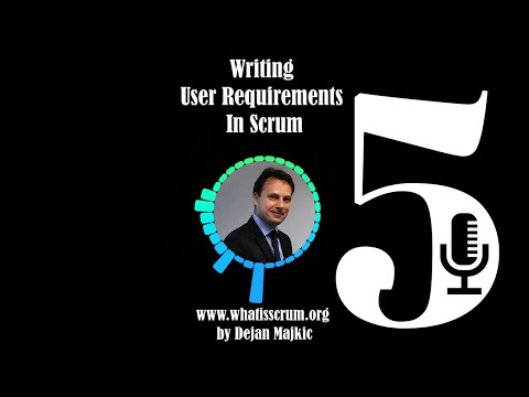 Writing User Requirements in Scrum