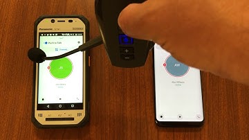 BlueParrott B550-XT push to talk demonstration with Zinc PTT