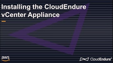 Installing the CloudEndure vCenter Appliance