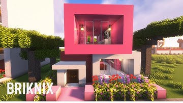 Small Modern House in Minecraft(EASY) #minecraft#briknix#javaedition#minecraftbuilding