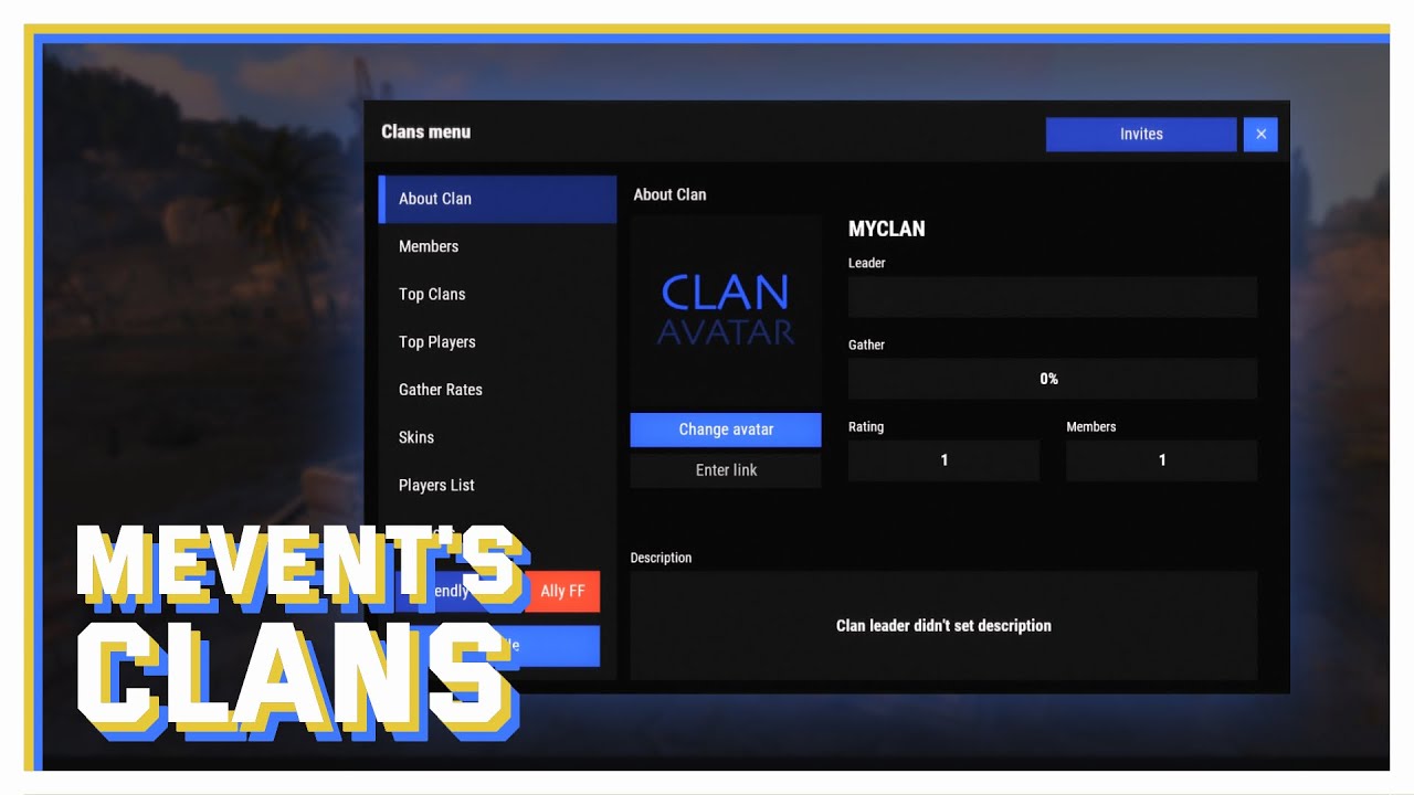 Clan Skin Rust Plugin - Lone Design