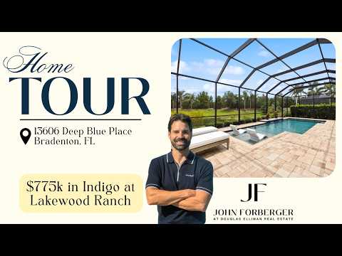 Lakewood Ranch Property Tour | 13606 Deep Blue Place | $775K in Indigo | 360° Tour