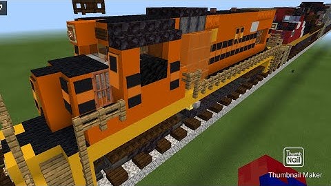 Minecraft Genesee and Wyoming GP15-1 locomotive tutorial