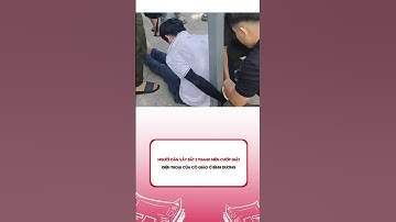 Người dân vây bắt 2 thanh niên cướp giật điện thoại của cô giáo ở Bình Dương