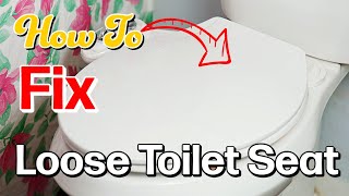 How To Fix Tighten Loose Toilet Seat Easy Simple