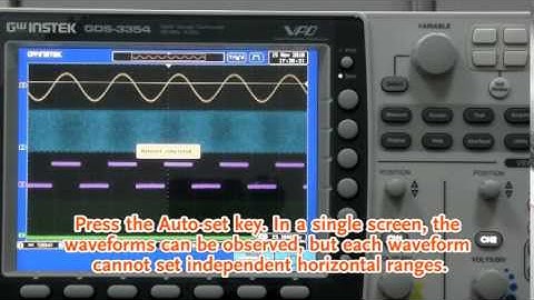 GW Instek GDS-3000 Digital Storage Oscilloscope - Split Function