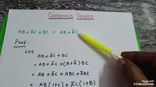Consensus Theorem/ Digital Logic Circuits