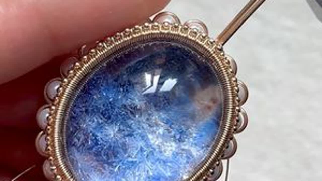 绕线夹镶新手教程 这个有录小细节，算是新手也能看懂的教程了#手工diy #教程 #手工 #制作过程 #纯手工打造