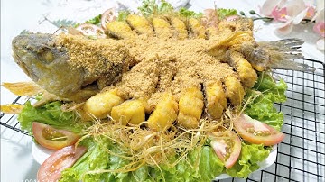 Cá Chẽm xốc muối ớt . Một món ăn hấp dẫn và rất lạ miệng