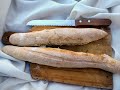 PAN BAGUETTE- Fácil y rápido, paso a paso