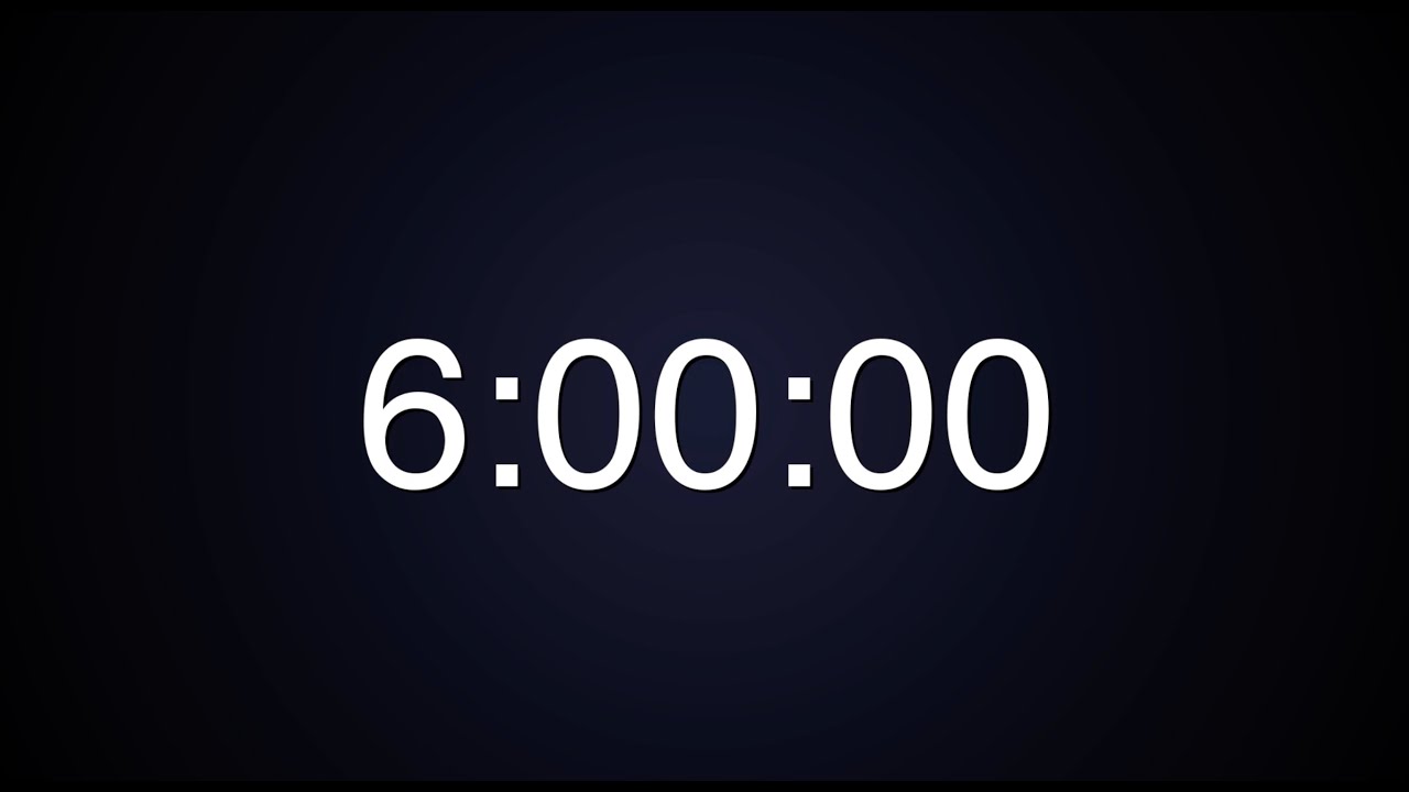 6 Hour Focus Timer with White Noise