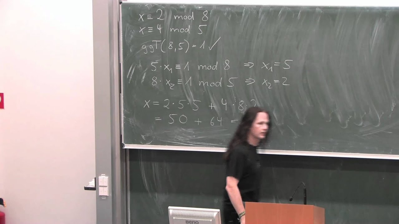 Beispiel zum chinesischen Restsatz 1 YouTube