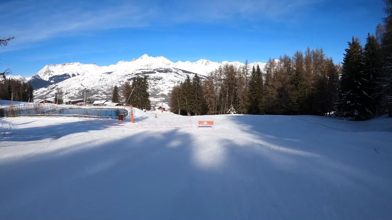 Piste Montchavin Red    La Plagne/Paradiseski Les Coches/Montchavin area