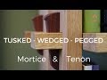 Tusked - Wedged - Pegged Through Mortise and Tenon!!!  How To | Woodworking