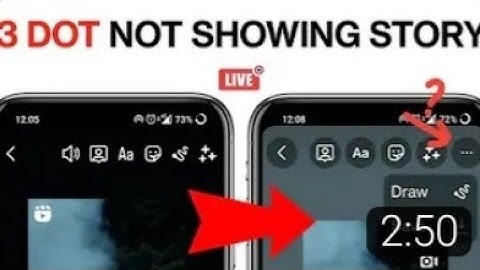 FIX Instagram story Three Dot Option Not Showing |FIX Instagram story save option not showing 2022||