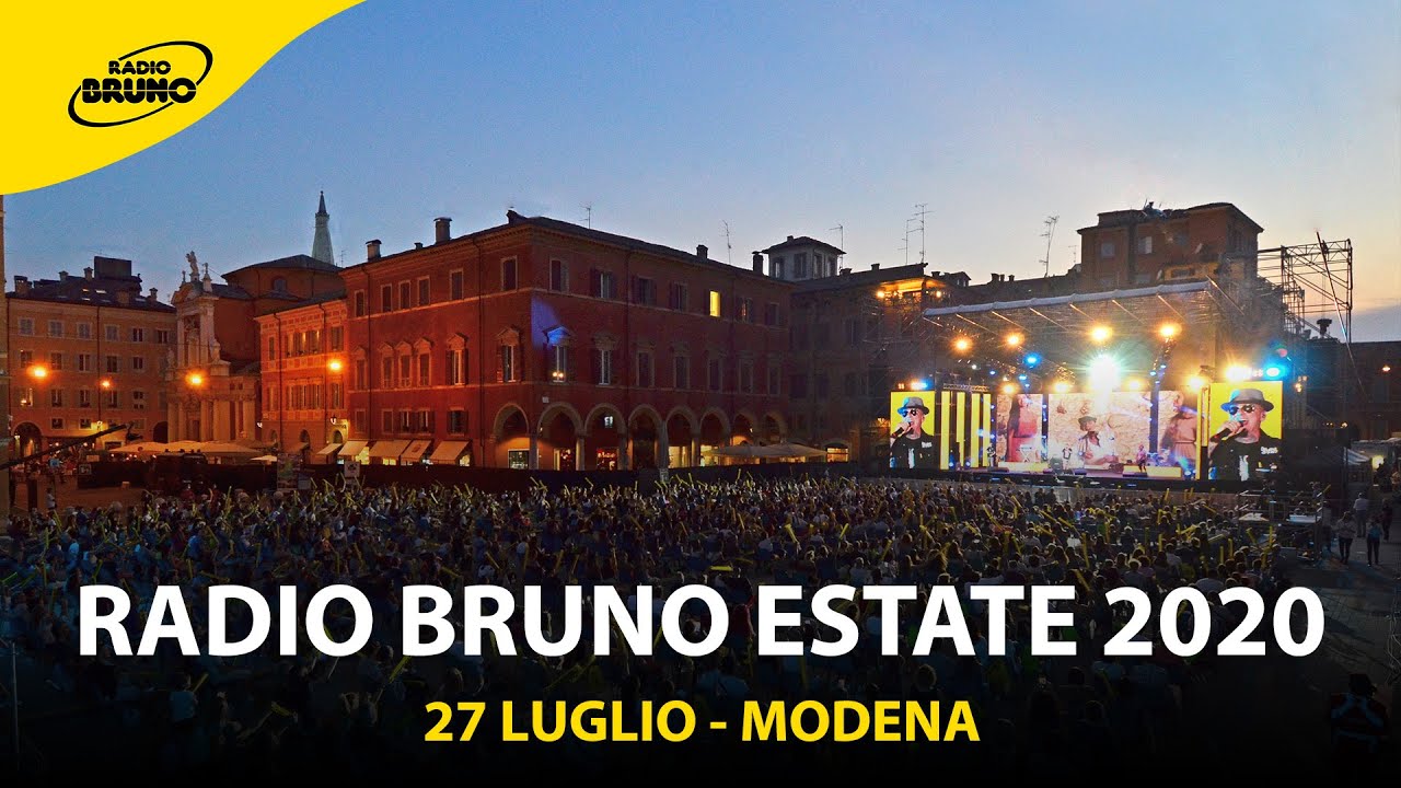 Radio Bruno Estate 2020 - 27 Luglio Modena - YouTube