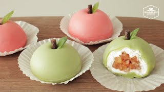 사과 찹쌀떡 만들기 : 크림치즈 모찌 : Apple Chapssaltteok (Glutinous Rice Cake / Mochi) Recipe | Cooking tree