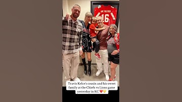 Travis Kelce cousin and his sweet family❤️ #taylorswift #shorts