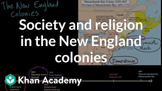 Society and religion in the New England colonies