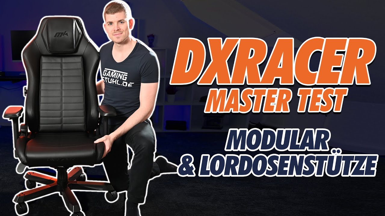 DXRacer Master Test: Mein Review zur modularen Master-Series mit  Lordosenstütze - YouTube