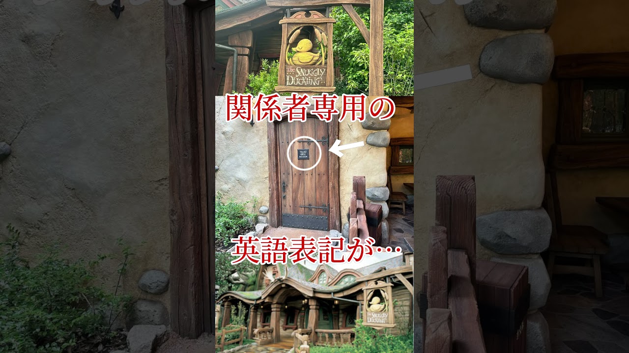 ラプンツェルがテーマのレストラン 関係者専用の英語表記が面白い！ #shorts