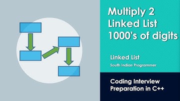 Coding Interview Preparation : Linked List - Multiply 2 Linked List 1000s of digits