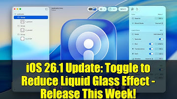 iOS 26.1 Update: Toggle to Reduce Liquid Glass Effect - Release This Week!
