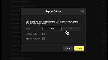 Automix your set and export it to rekordbox for your live set