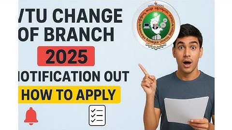 VTU CHANGE OF BRANCH 2025 NOTIFICATION|| VTU UPDATES ABOUT VTU CHANGE OF BRANCH||#vtu