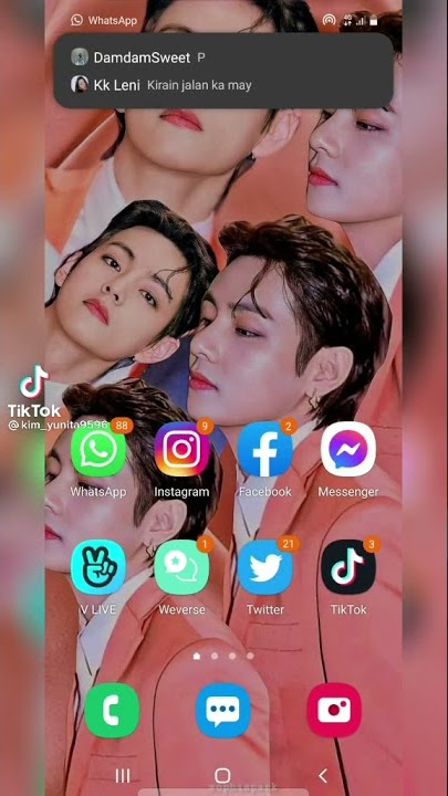 notifikasi istri taehyung ada whatsapp