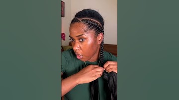 Straight back feed in cornrow braids with extensions for you❤️#protectivestyles  #braidstutorial