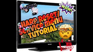 Paano i reset ang Sharp/Service Menu Tutorial