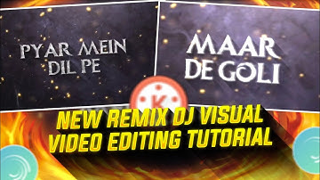 New Dj Type Text Animation Remix Visuals Video Editing Tutorial Alight Motion & Kinemaster
