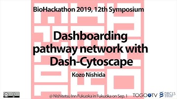 Dashboarding pathway network with Dash-Cytoscape @ BioHackathon2019