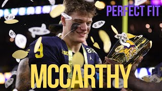 Why J.J. McCarthy is the PERFECT QB for the Minnesota Vikings