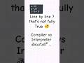 How Interpreter & Compiler really works 🤯 (Telugu) #shortstelugu #shorts #compilerinterpretertelugu