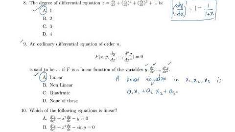 Ordinary Differential Equation MCQs for BSc, BS, MSc | Suppose Math with Akhtar Abbas