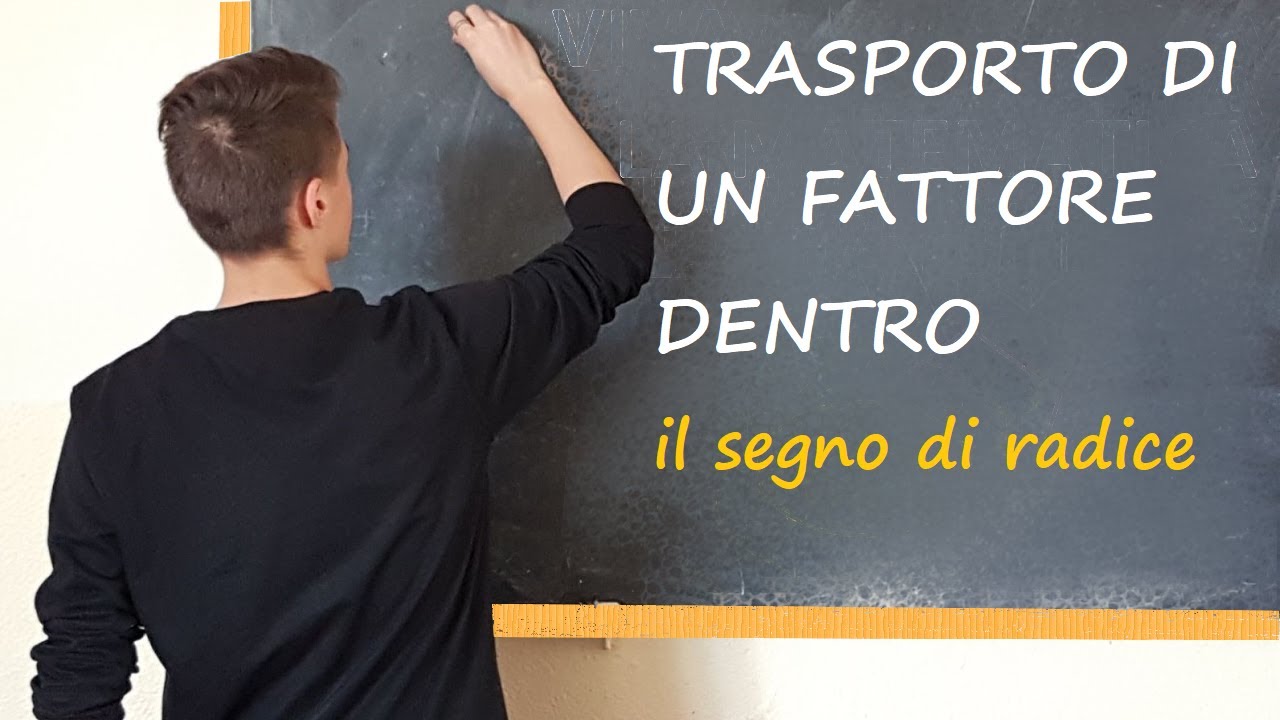 Trasporto di un fattore sotto il simbolo di radice
