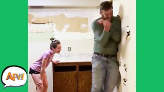 Guess Who BUSTS First: HIM or the WALL?! 😂 | Funny Fails | AFV 2021