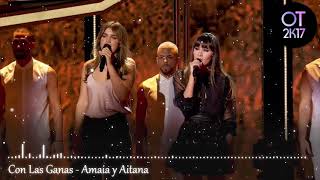 Video voorbeeld van "Con las ganas - Amaia y Aitana (Gala 4) OT 2017 [Audio de Estudio]"