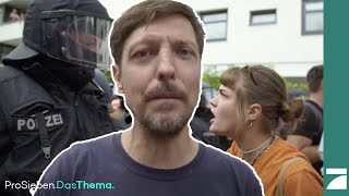 Übergriffe auf Berliner Demonstration. Thilo und sein Team brechen ab. | ProSieben.DasThema.