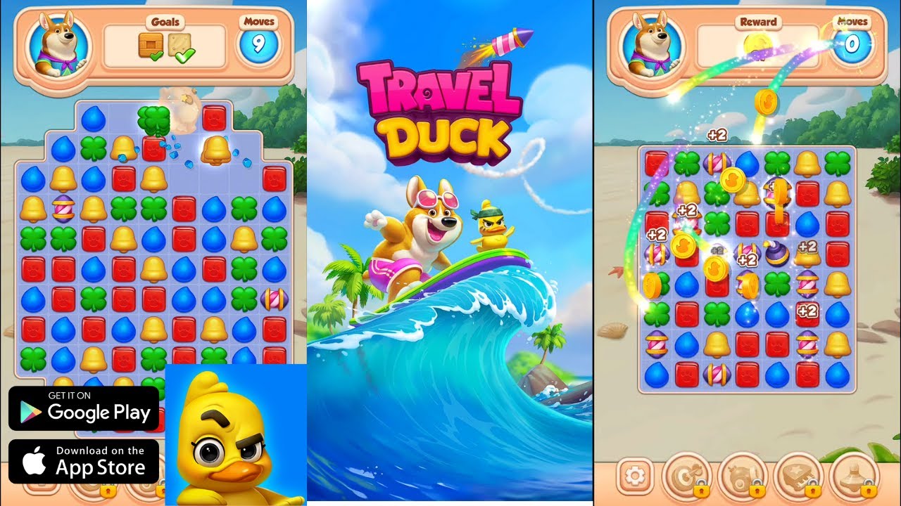 Travel Duck - Match Adventure Gameplay [ANDROID/iOS] - YouTube