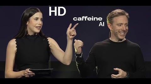 Dominic Williams - ☕Caffeine AI demo - Unveiling the Self Writing Internet (better Quality)