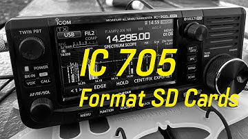 IC 705 How to Format an SD Card