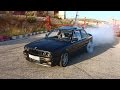 Two Single Turbo 1JZ E30's Drift Training 450+ WHP [ANTILAG]