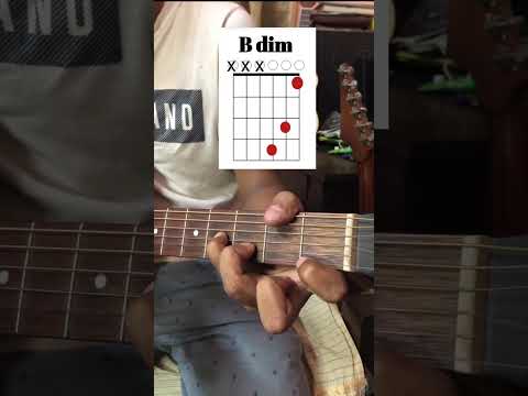 B dim Guitar Chord - Must Know #shorts #music #song #shortvideo #youtubeshorts