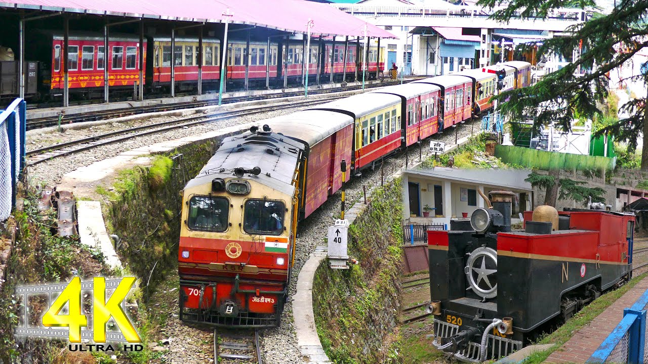 SHIMLA - KALKA MAIL Descends from SHIMLA !! UNESCO WORLD HERITAGE | View of NG STEAM LOCO !!
