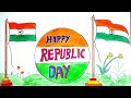 Republic Day Drawing 2026 | 26 January Republic Day Drawing Easy | Tiranga Drawing