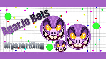 Agario new skin and Alone server with bots(one bots test)
