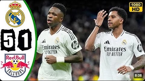 HIGHLIGHTS - Real Madrid vs RB Salzburg 5-1 Goals & Extended Highlights | Champions League 202